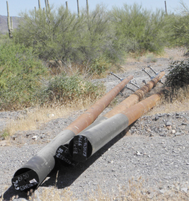 metal utility poles