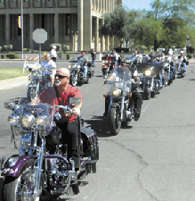 motorcyles at rally