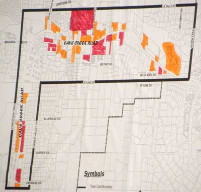 cave creek vacant commercial property map