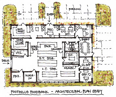 foothills food bank floor plan