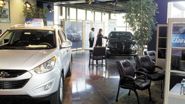 earnhardt hyundai north scottsdale showroom