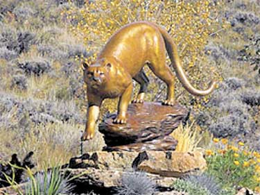 mountain lion statue