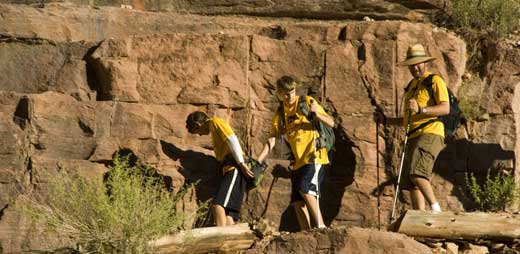 blind hikers