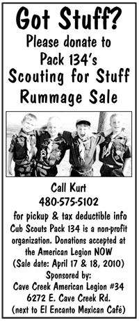 cub scouts rummage sale