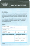 census notice of visit