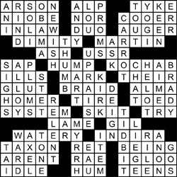 crossword solution