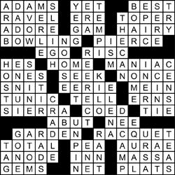 crossword solution