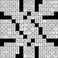 crossword solution
