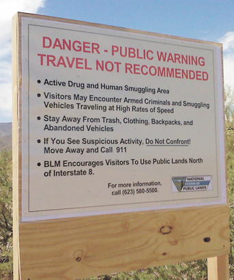 border sign