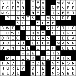 crossword solution