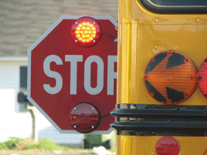 school bus stop sign