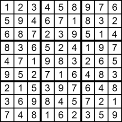 sudoku solution