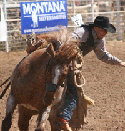 saddle bronc rider