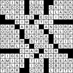 crossword solution