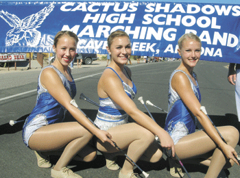 cshs homecoming parade twirlers