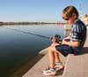 boy fishing