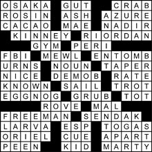 crossword solution