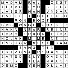 crossword solution