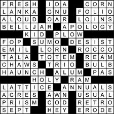 crossword solution