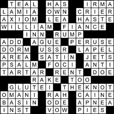 CROSSWORD SOLUTION