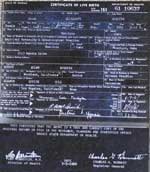 birth certificate for nordyke twins