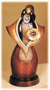 red corn art statue