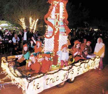 carefree christmas festical light parade