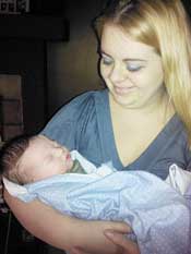 gina corcoran and baby evan