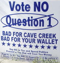 VOTE NO SIGN