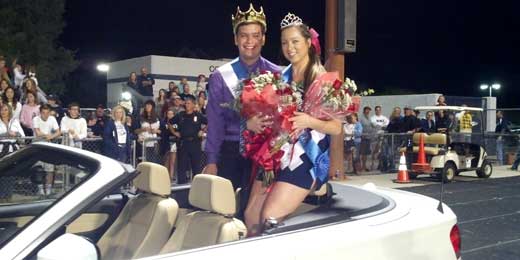 cshs homecoming scott warren and samantha vaughn